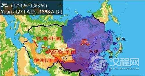 元朝疆域图 元朝国土 元朝的疆土到底有多霸气