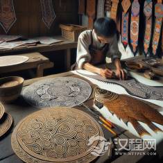 赫哲族的鱼皮工艺