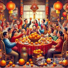 传统民俗中的吃福橘习俗