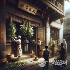 端午节挂艾叶菖蒲的传统