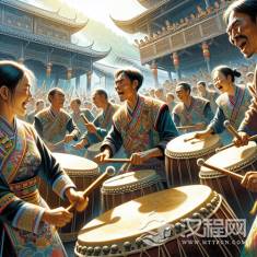 壮族会鼓的震撼节奏