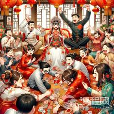 闹洞房的乐趣与传统欢声笑语中的美好祝福
