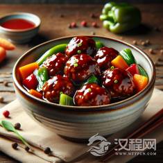 上海菜红烧狮子头传统手艺