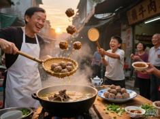 潮汕“牛肉丸”能当乒乓球打？手工捶打40分钟值不值？