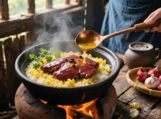 佤族鸡肉烂饭中的完整鸡肝：高原上的饮食密码​