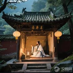 李白夜宿山寺奇遇记