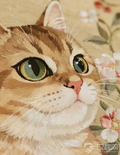 苏绣如何以劈丝技法绣出猫眼？