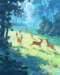 （麤 - Cū）三鹿狂奔为“麤”，是表示粗糙还是鹿群掠过扬起的尘土？​