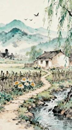 山水田园诗的哲学内核:陶渊明与王维的自然观比较