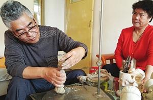 20多年创作2000件作品 兰州白银有个草根泥塑家