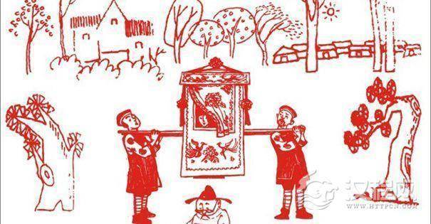 古代婚嫁的花轿