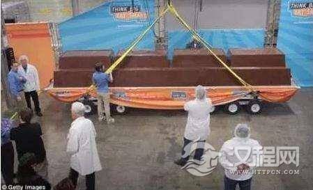 世界最大巧克力重达5570公斤，大到足够20万人一起共享！