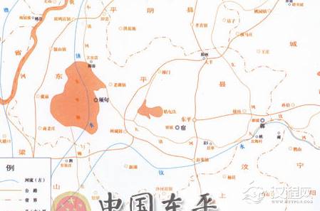 须句国：古代国名，又作须朐，风姓，故址在今山东东平县西北