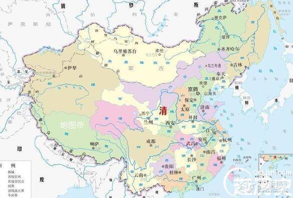 从地图看各朝代领土丢失情况，其中有个沦陷超过三分之二