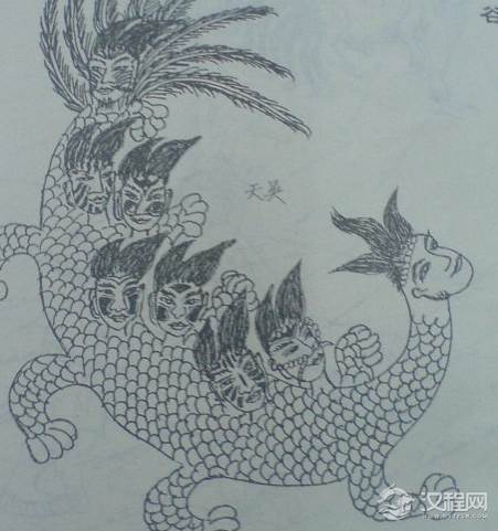 吴人始祖神天吴水神天吴