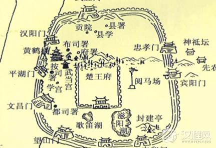 明朝楚王府位于高观山南麓,它的建造以哪个宫殿为蓝本?