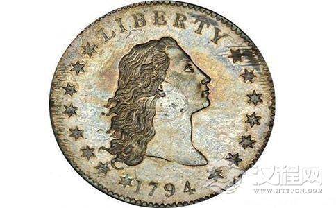 1794年发行的一美元银币