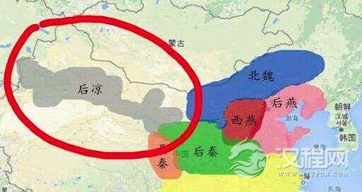 皇帝命吕光远征，班师途中得知皇帝被杀，他自建一国