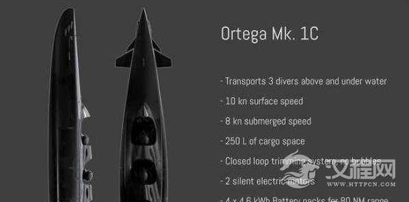 世界最快个人潜艇，ortega潜水器3秒下潜100米更安全可靠