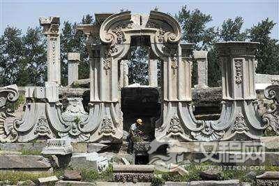 圆明园，为正式保护加固工程做准备