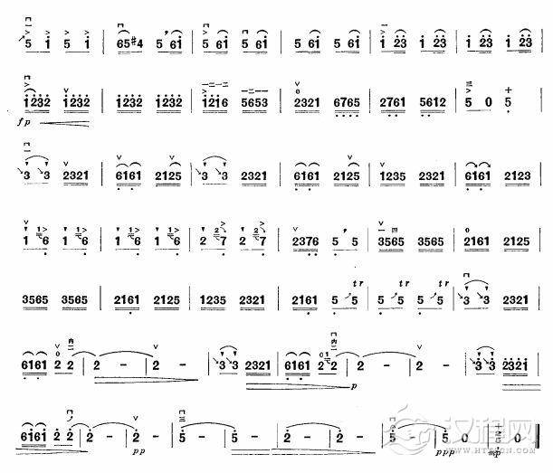 喜马红车运粮忙(板胡谱)其他曲谱