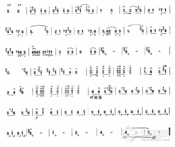 红军哥哥回来了(板胡谱)简谱