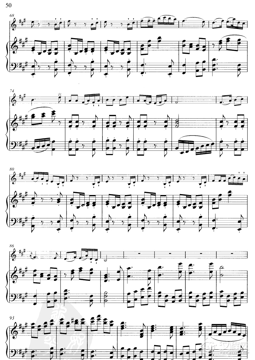 小八路勇闯封锁线(线谱版)笛箫谱