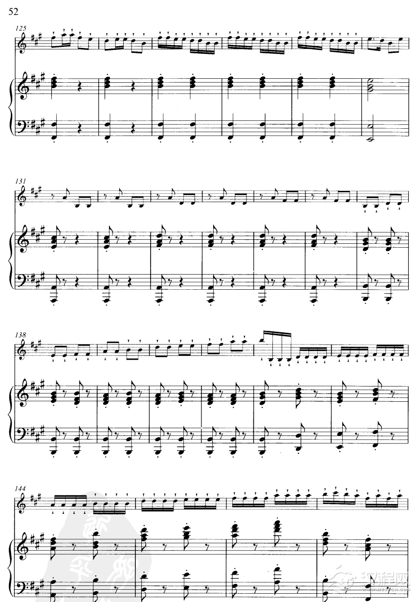 小八路勇闯封锁线(线谱版)笛箫谱