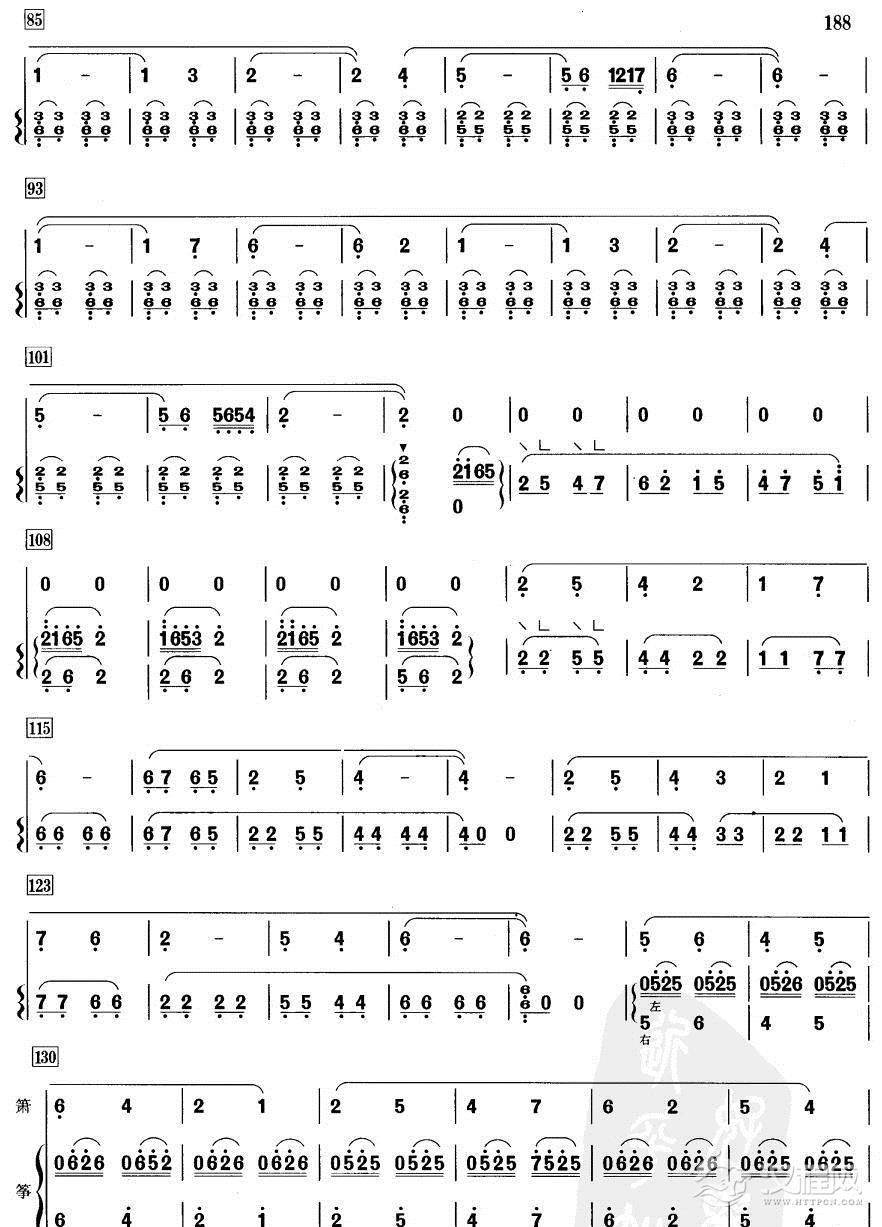 清明上河图(萧筝)笛箫谱