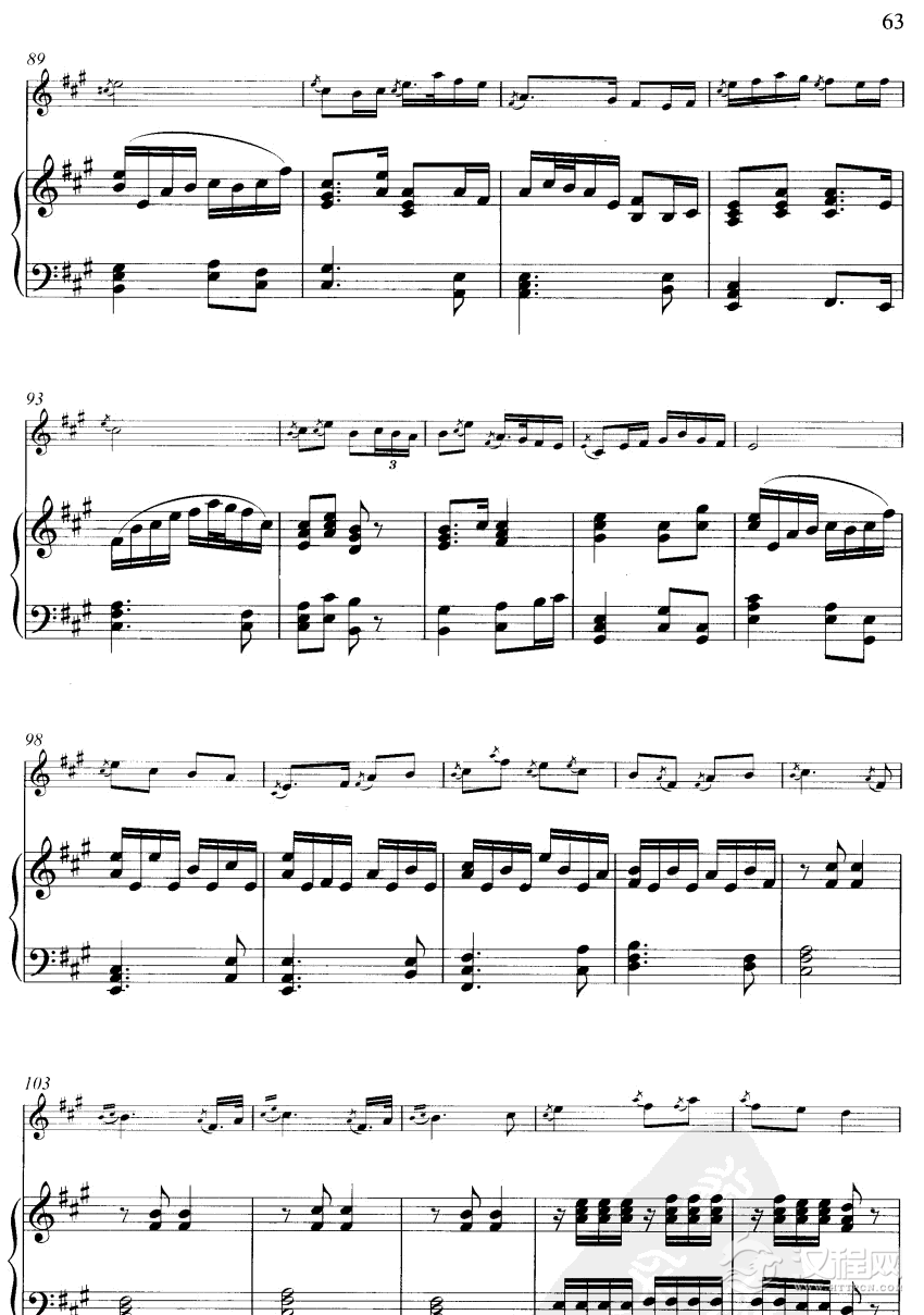 牧笛(线谱)笛箫谱