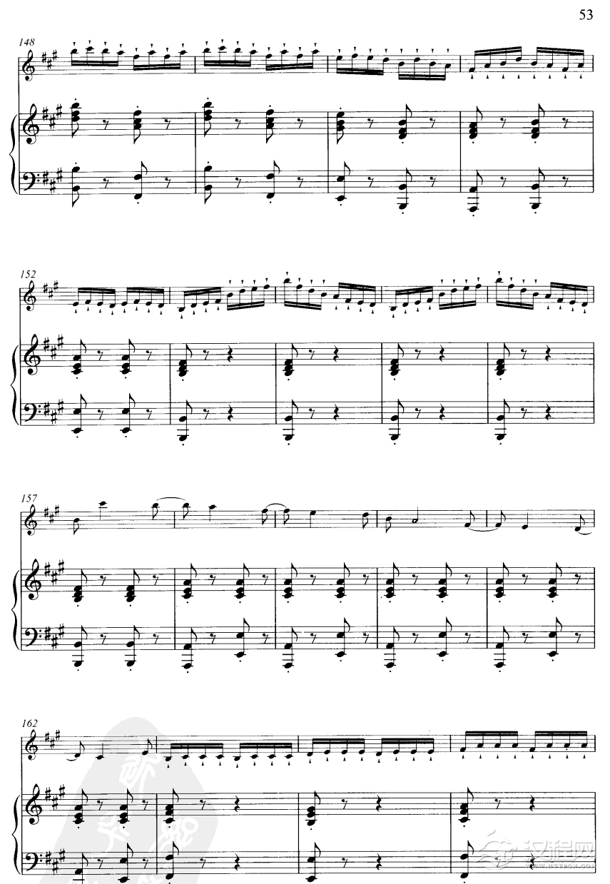 小八路勇闯封锁线(线谱版)笛箫谱