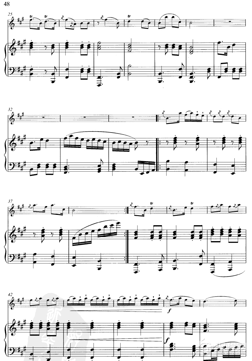 小八路勇闯封锁线(线谱版)笛箫谱