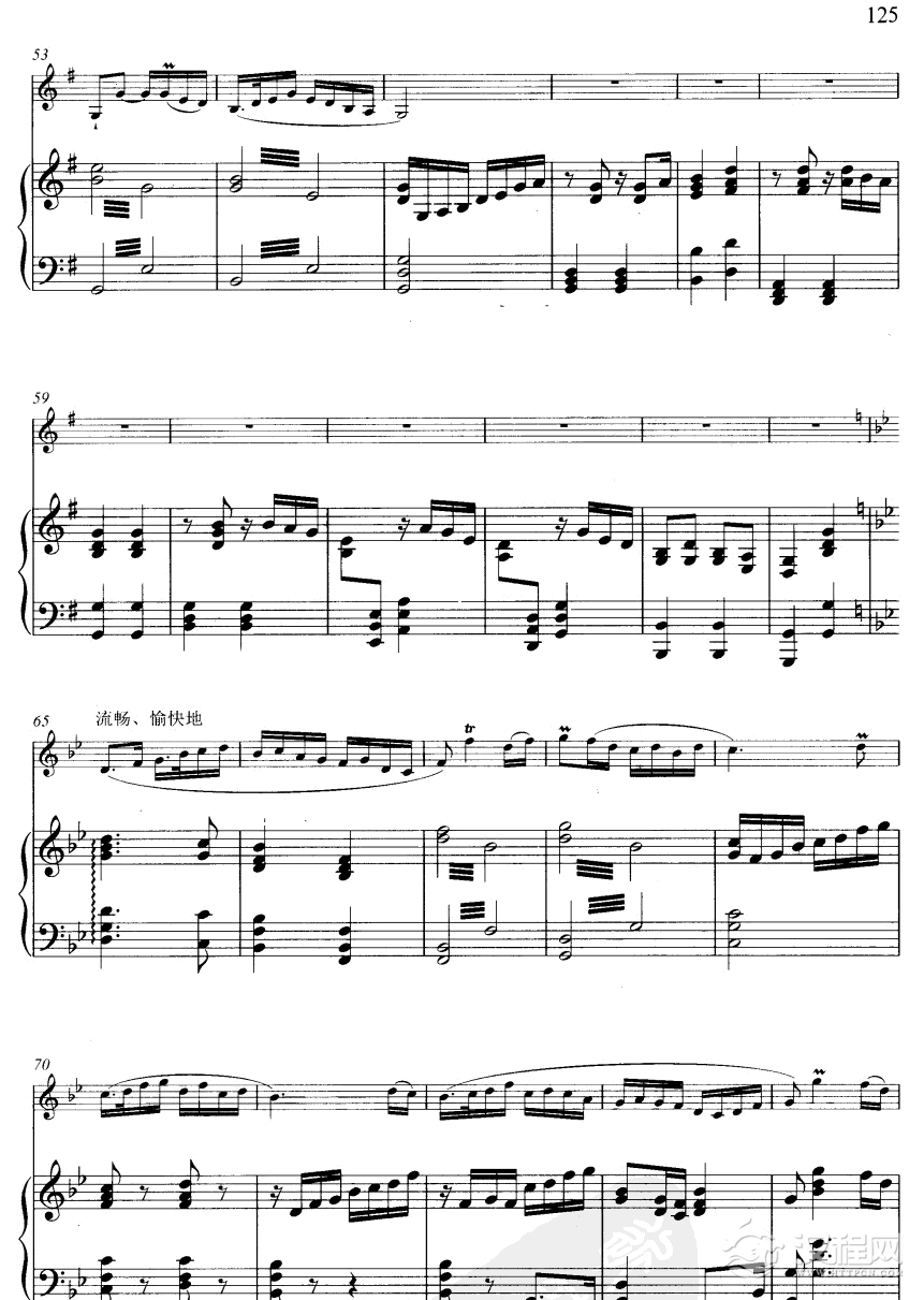 春风遍江南(线谱)笛箫谱