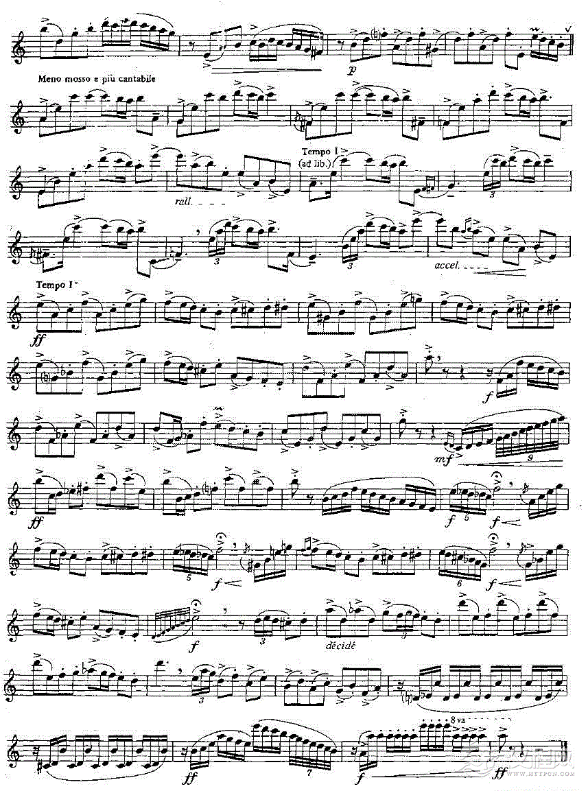 Tango`Etudes之三简谱