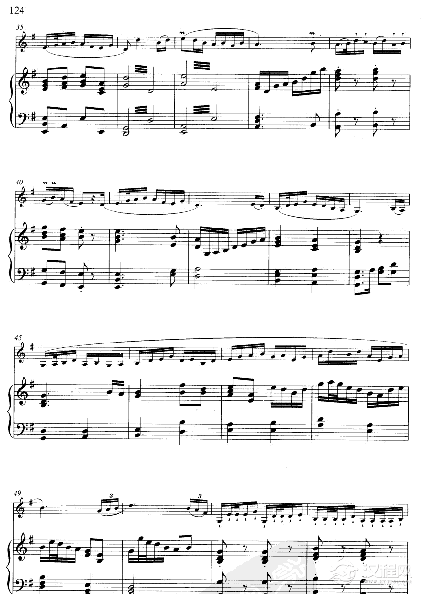 春风遍江南(线谱)笛箫谱