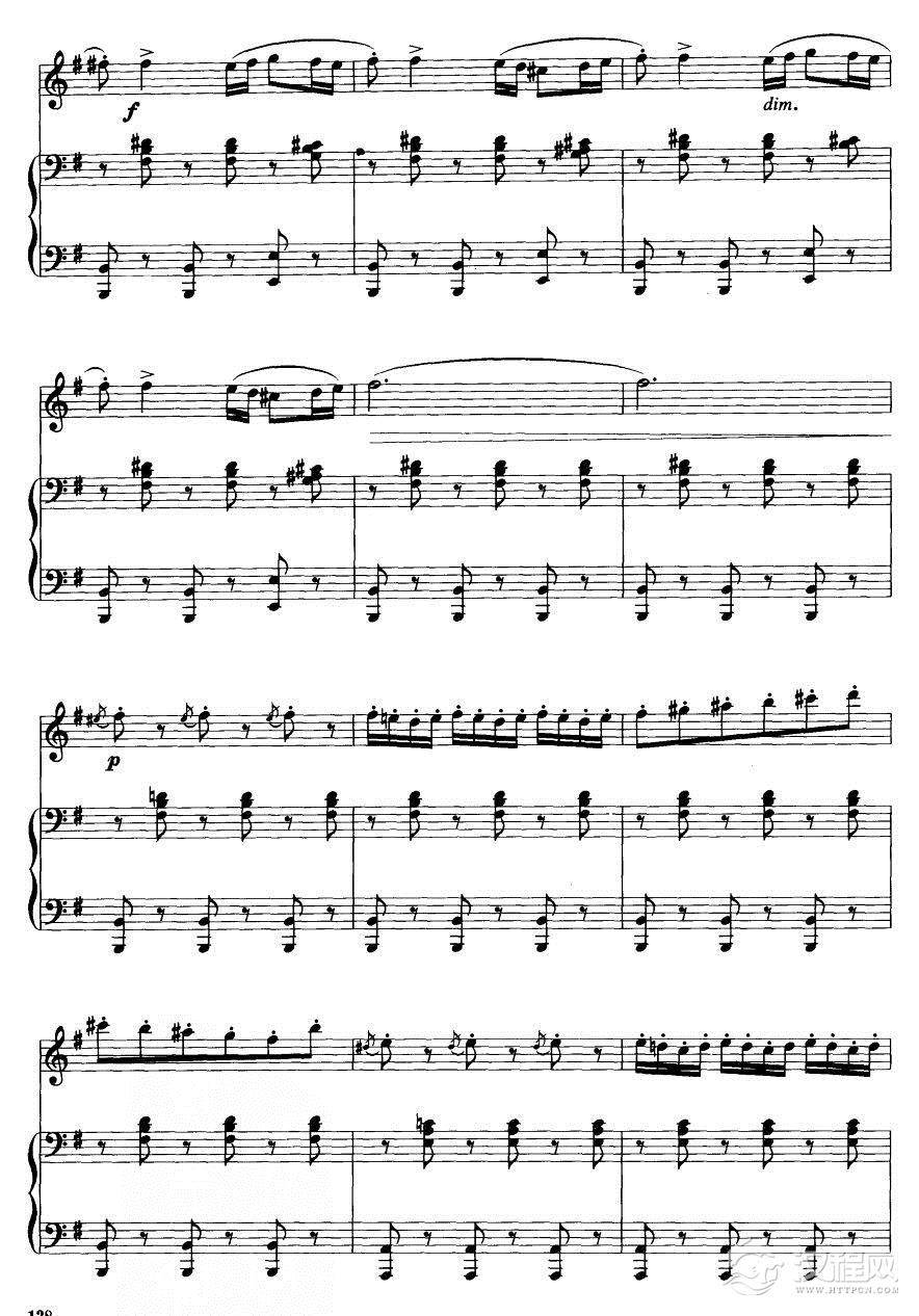 卡门主题幻想曲（钢伴谱）23二胡谱