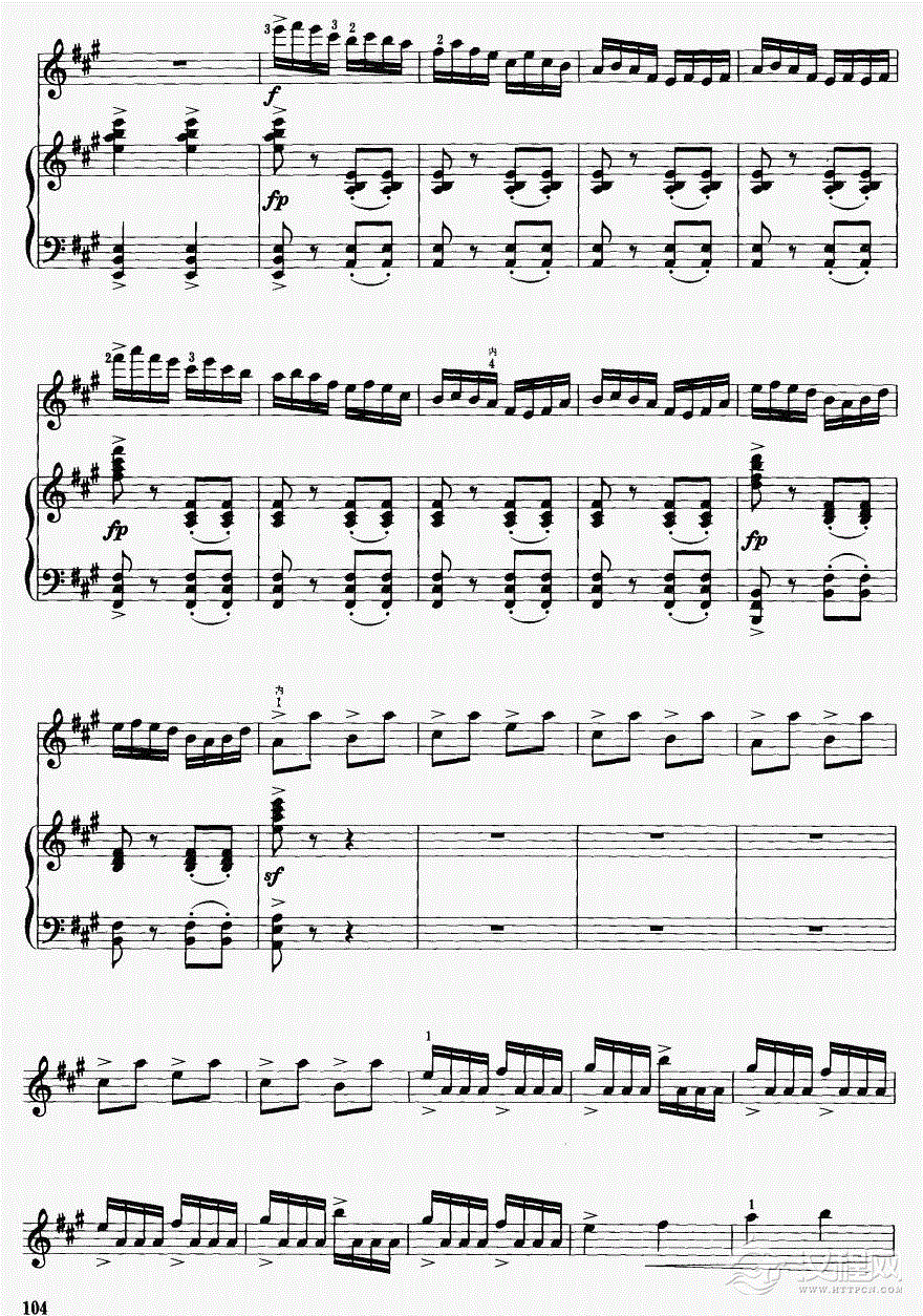 梁山伯与祝英台（钢琴伴奏）28二胡谱