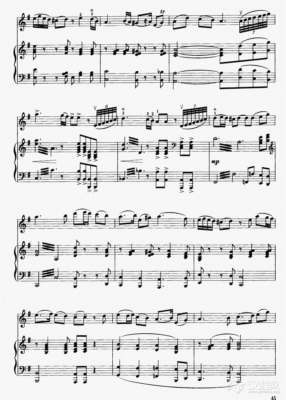 贵妃情（钢伴谱）4二胡谱