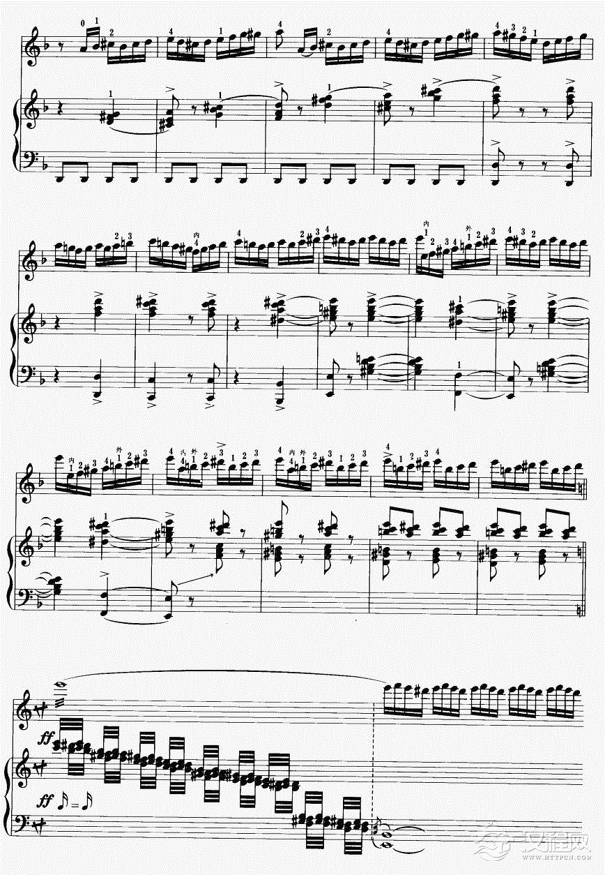 天山风情（钢伴谱）14二胡谱