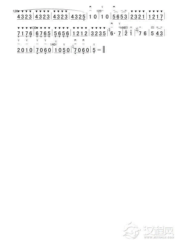 连顿弓练习（二胡）简谱