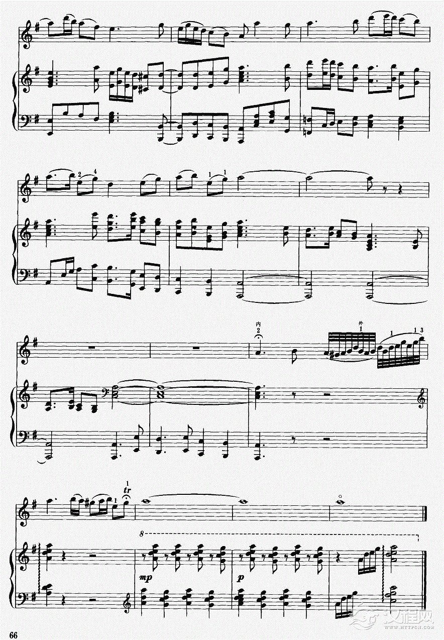 贵妃情（钢伴谱）25二胡谱