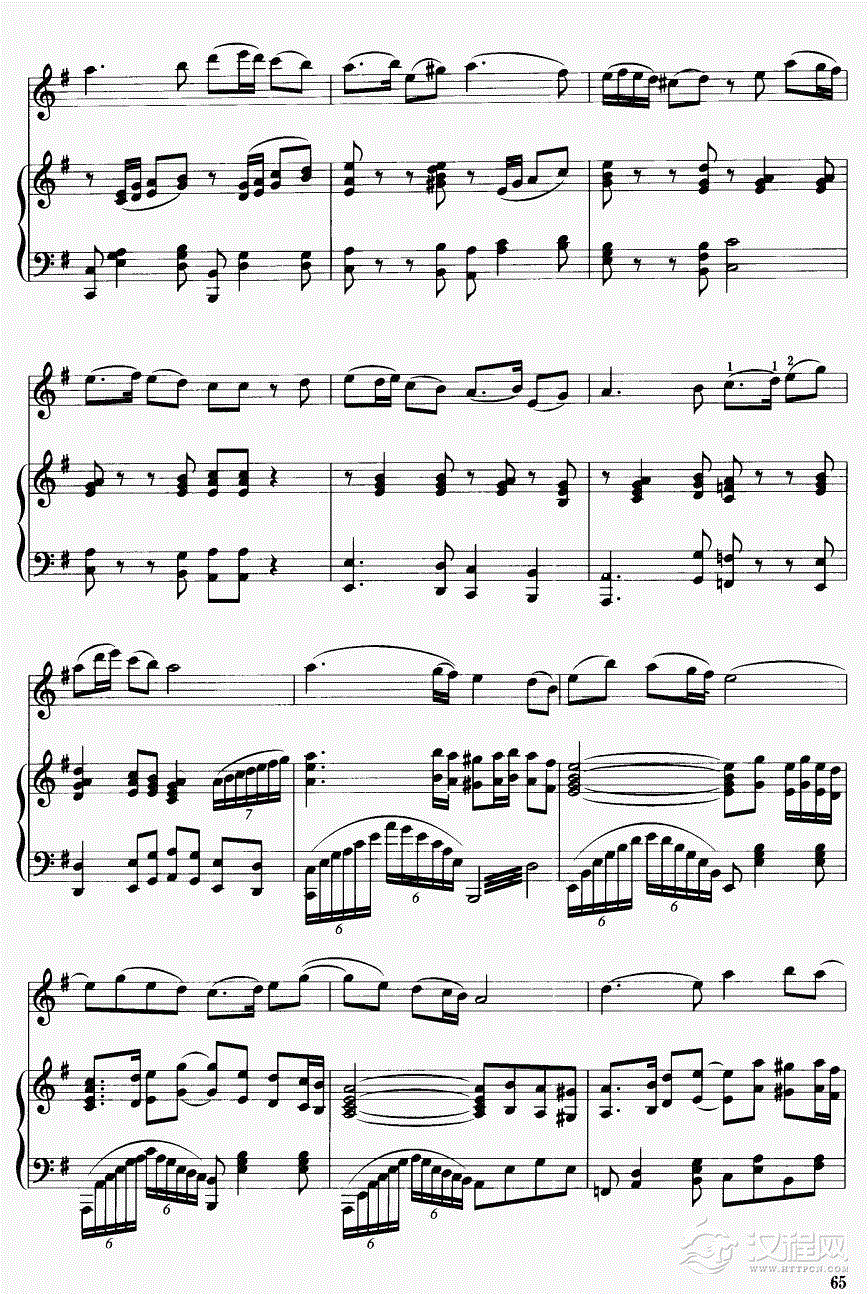 贵妃情（钢伴谱）24简谱