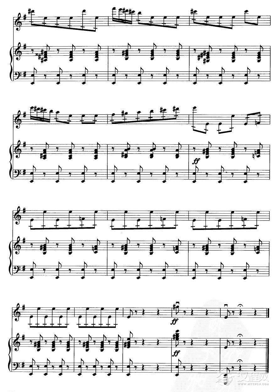 卡门主题幻想曲（钢伴谱）31吉他谱