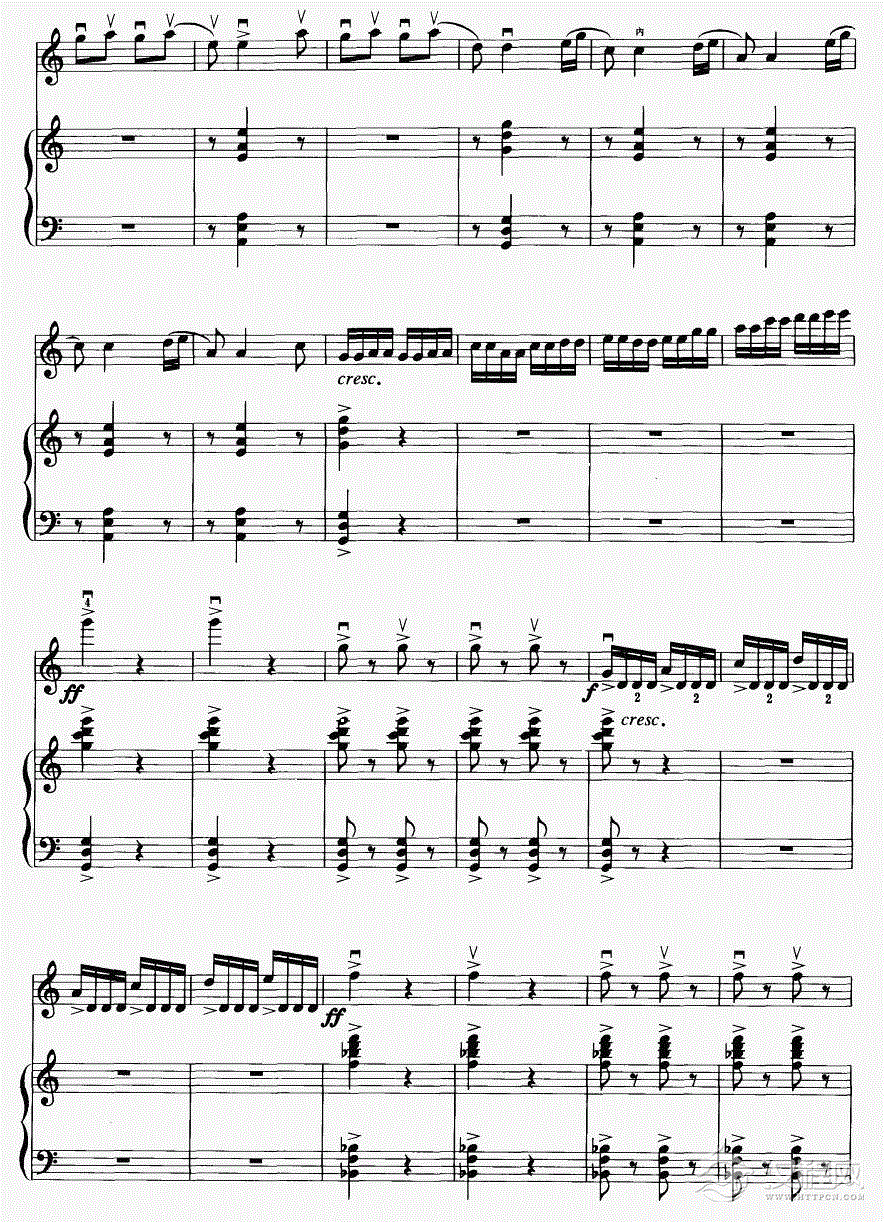 梁山伯与祝英台（钢琴伴奏）22二胡谱