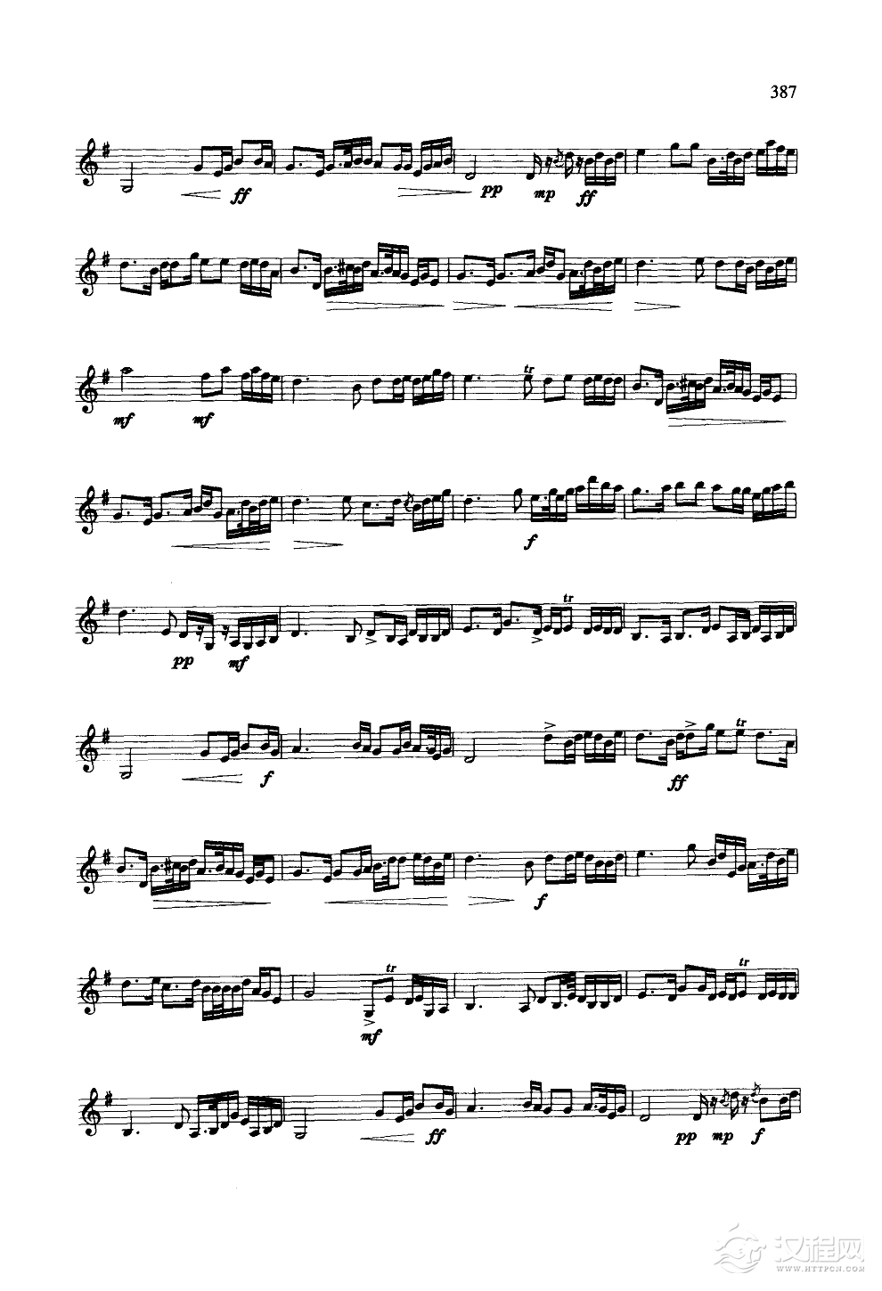 二泉映月(二胡线谱)萨克斯谱