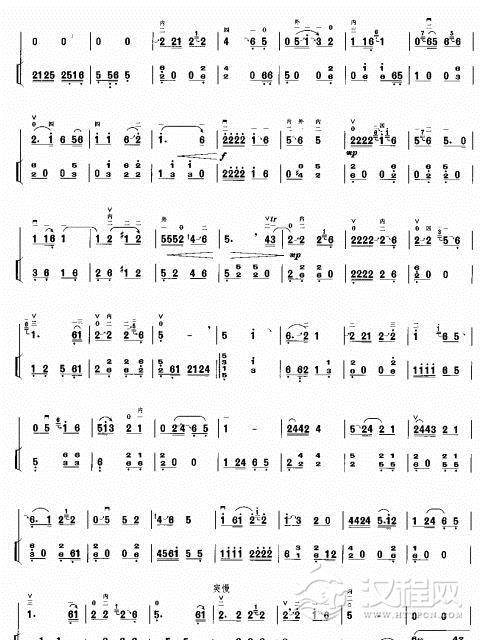 果乡金秋二胡谱