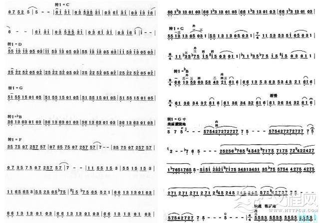 阿细跳月2二胡谱