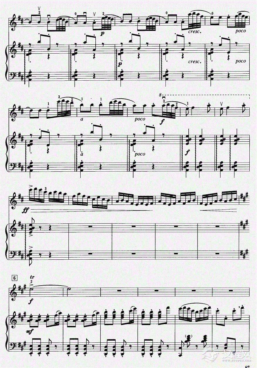 梁山伯与祝英台（钢琴伴奏）11二胡谱