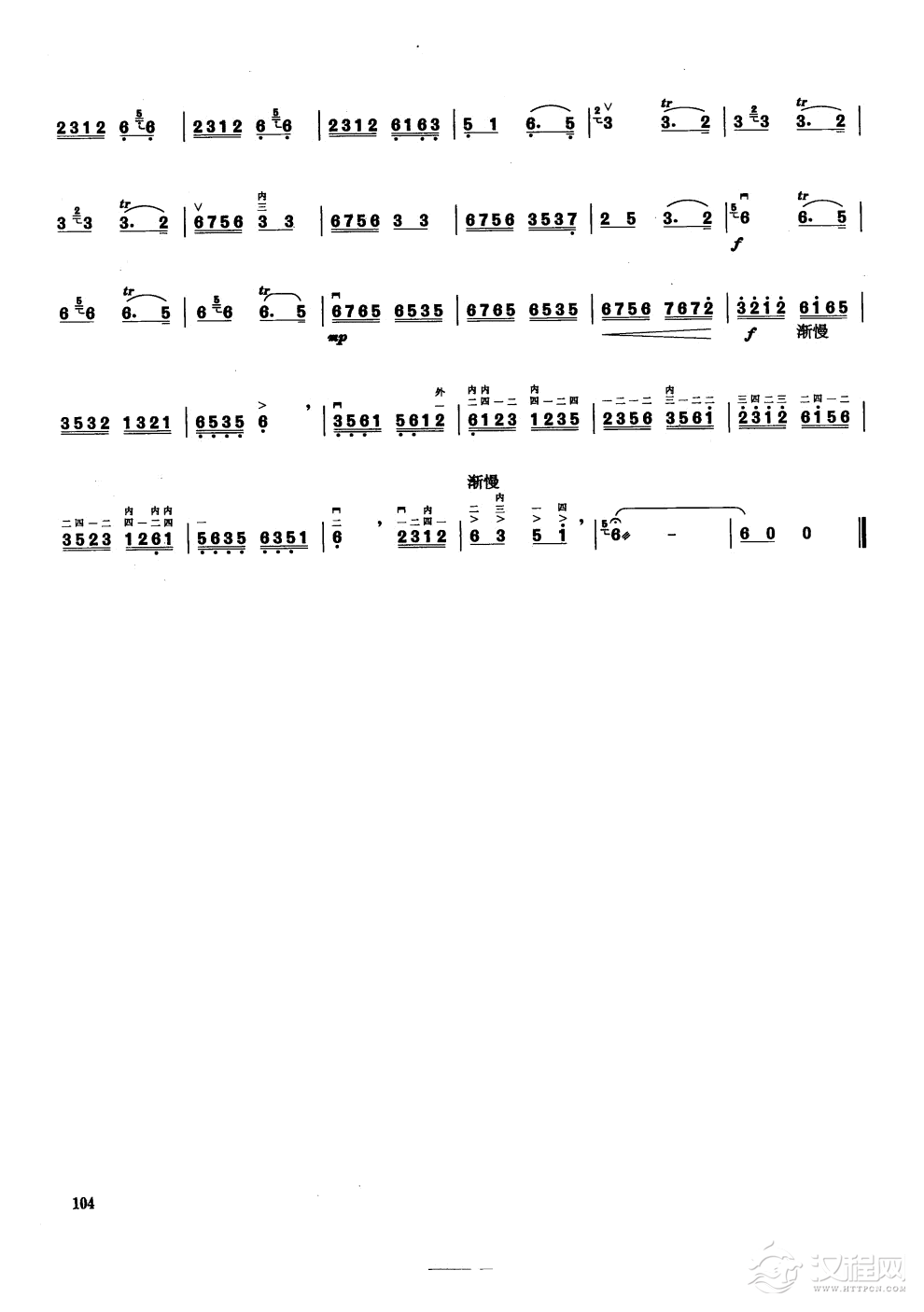 金珠玛米赞(二胡独奏)二胡谱
