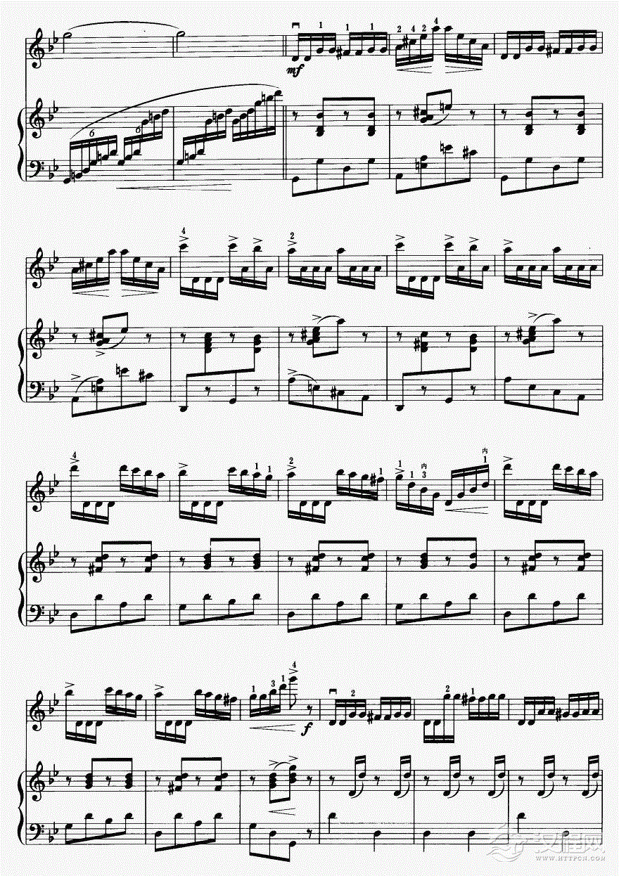 阳光照耀着塔什库尔干（钢琴伴奏）14二胡谱